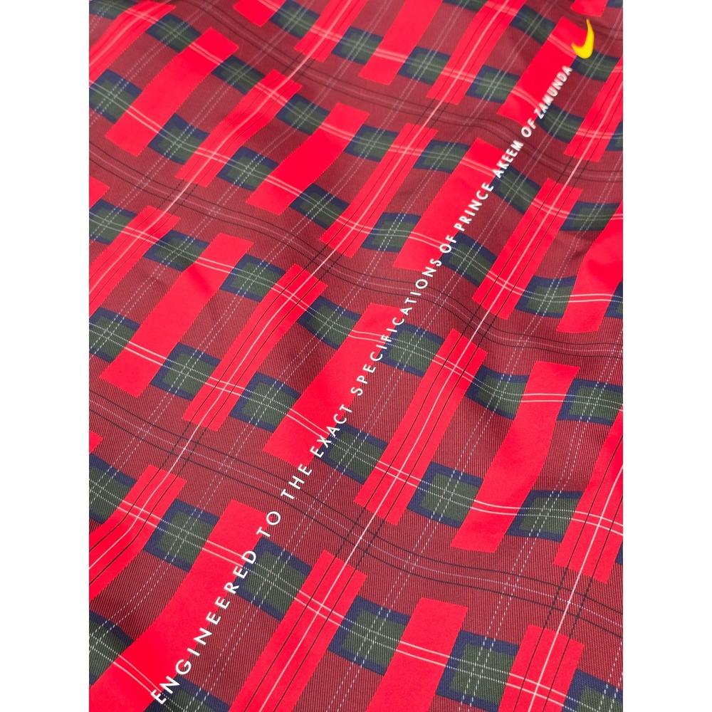 Nike Giannis Coming to America Track Jacket Red Plaid Prince Akeem 2XL - Picture 4 of 13